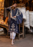 3 Piece Unstitched Heavy Embroidered Dhanak Suit with Printed Woolen Shawl