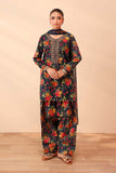 3 Piece Unstitched Embroidered Khaddar Suit with Printed Khaddar Dupatta