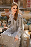 3 Piece Unstitched Heavy Embroidered Chickenkari Lawn Suit With Heavy Embroidered Bamber Chiffon Dupatta