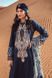 3 Piece Unstitched Embroidered Lawn Suit With Printed Chiffon Dupatta