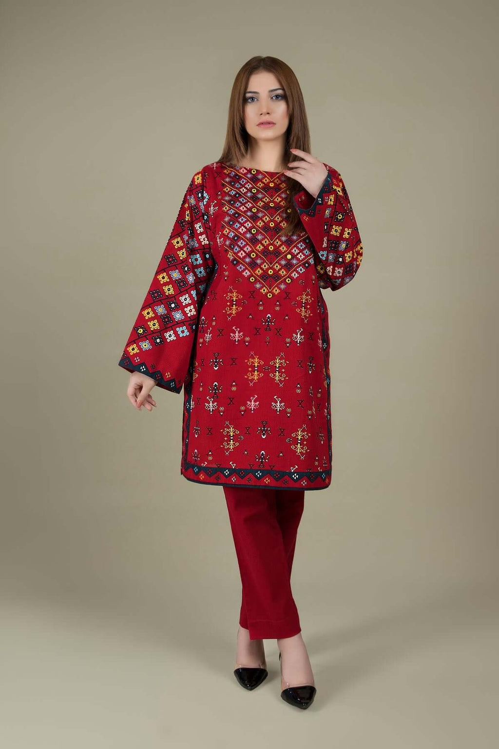 turbolight winter dress designs 2025 new-arrivals dhanak collection khaddar velvet online end year sale dhanak dress design