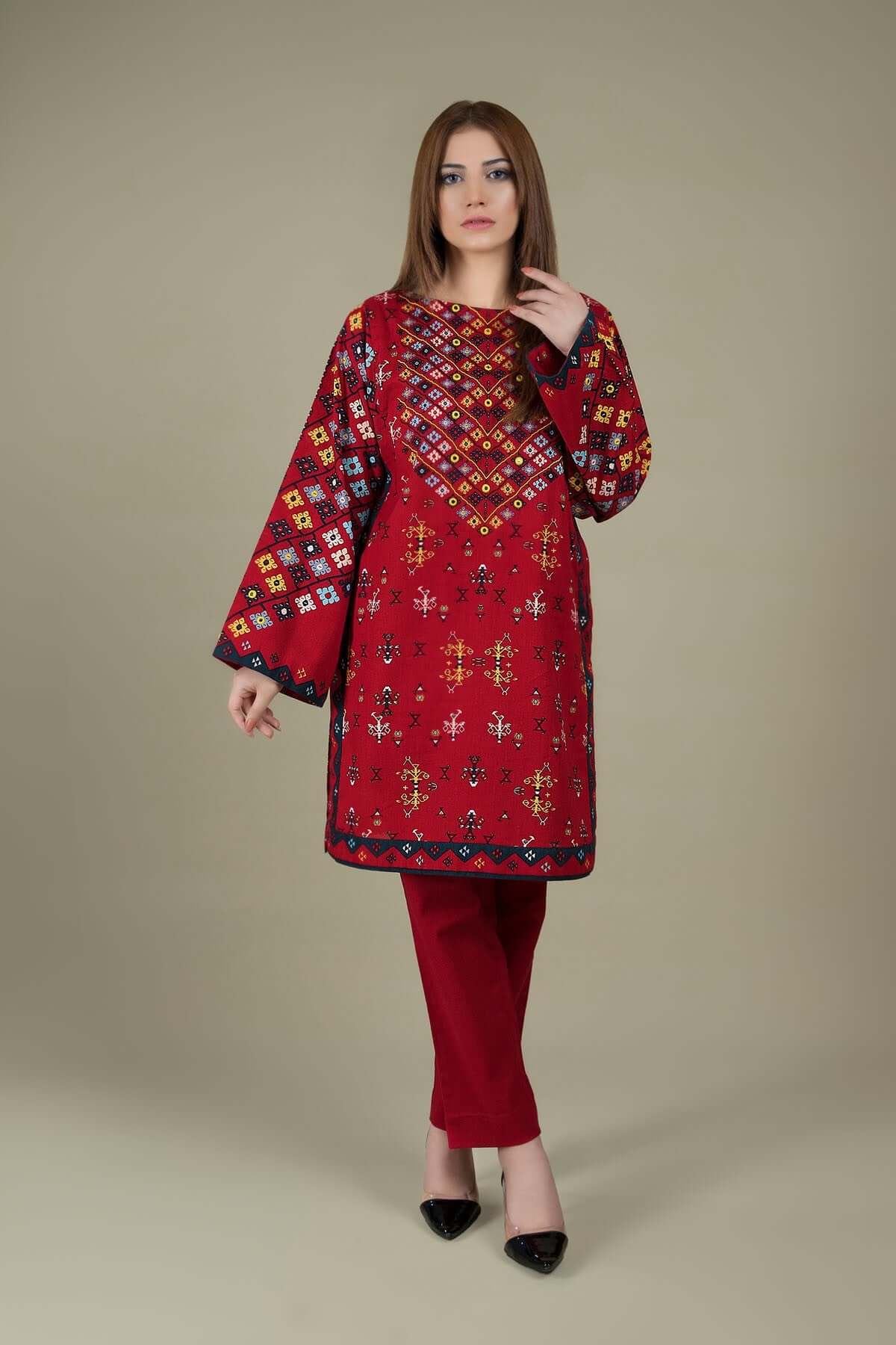 turbolight winter dress designs 2025 new-arrivals dhanak collection khaddar velvet online end year sale dhanak dress design