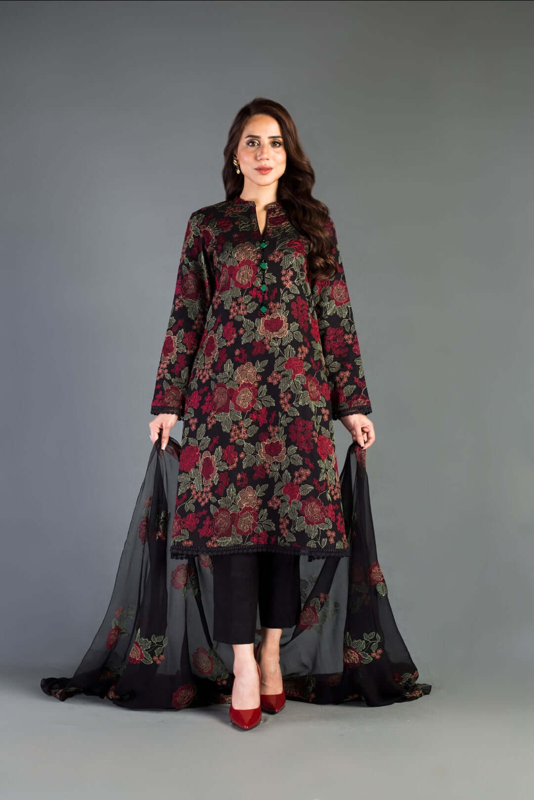 turbolight winter dress designs 2025 new-arrivals dhanak collection khaddar velvet online end year sale dhanak dress design
